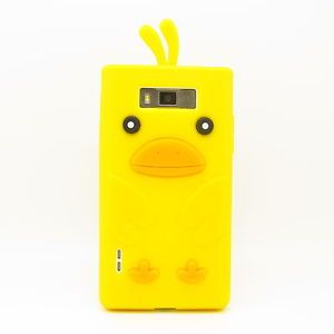 Hot Cute Chick Chicken Duck Silicone Soft Cover Case for LG Optimus L7 P700 P705