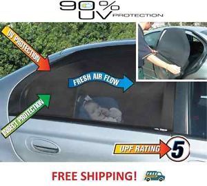 New Rear Windows Sun Shades Socks Sox for Car 2pcs Pair