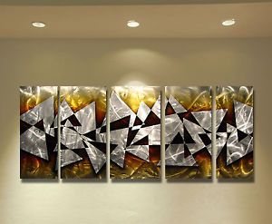 Abstract Metal Wall Art Sculpture Painting Modern Original Art Hawk $1 No Res