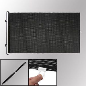 Black Clear Roll Up Front Window Vinyl Shade 48cm x 136cm for Auto Car