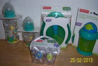 5pc Fisher Price Baby Shower Gift Set Animals of The Rainforest Diaper Cake