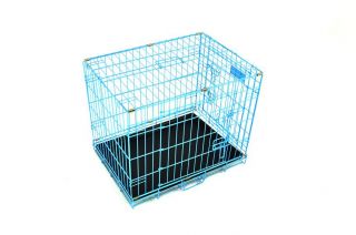 New Champion 24" Portable Folding Dog Pet Crate Cage Kennel Two Door