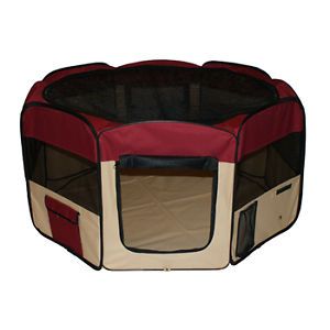 New 45" Dog Large Pet Puppy Kennel Exercise Pen Playpen Red
