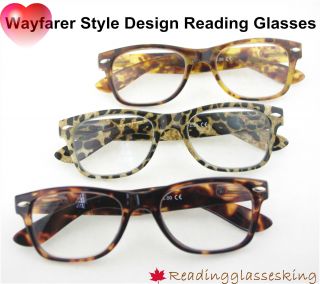 Wayfarer Style Design Reading Glasses Retro Style Vintage Reader 1 25 Unisex