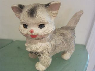 Edward Mobley 1950's Arrow Rubber Squeak Toy Lot 3 Puppy Dog Cat Sleep Eyes