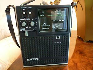Sony ICF 5500 Am FM PSB Portable Radio