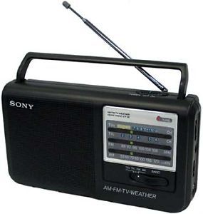 Sony ICF 36 Portable Am FM Weather Band Radio