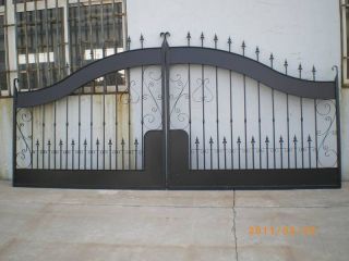 Iron Dual Swing Gate Venice Driveway Gates 18'