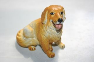 New Ray Vintage Rubber Dog Figure Toy Golden Retriever