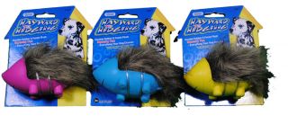 Lot of 3 Medium Hayward Hedgehog Rubber Plush Dog Toys