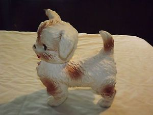 Vintage 1960s Edward Mobley Co Arrow Rubber Plastic Squeak Toy Dog