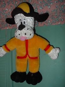 Plush Talking Dog Toy Fireman Dog Doll Talks