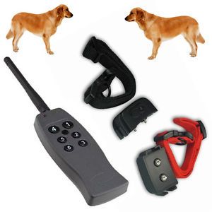 New Remote Control Rechargeable Small Medium 2 Dog Training Shock Vibrate Collar