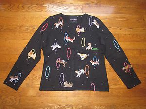 Michael Simon One of A Kind Purebred Dog Show Incredible Sweater s Must See
