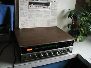 Vtg Sansui 350A Solid State Am FM Stereo Tuner Amplifier w T Antenna Cables