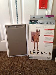 Large PetSafe Dog Door Pet Big Dogs Up to 100 Pounds Insulated Cover Security LK