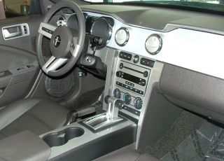 Ford Mustang GT Interior Brushed Aluminum Dash Trim Kit 2005 2006 2007 2008 2009