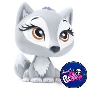 Littlest Pet Shop LPS Wolf Dog Toy Animal Figures Toy LPS 2255