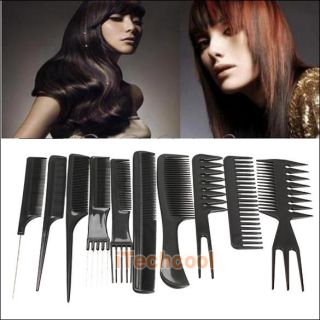 10pcs Comb Make Up Comb Professional Hair Combs Anti Static Hairbrush T1K