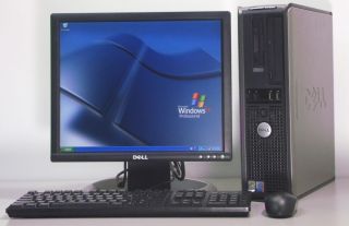 Dell Optiplex Desktop Computer PC Wireless 3GHz Windows Antivirus LCD Monitor