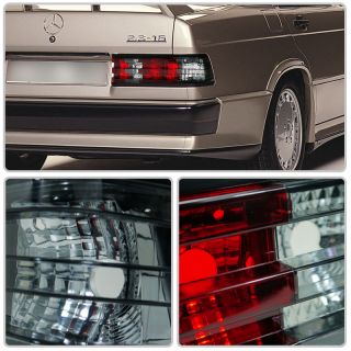 1982 1993 Mercedes Benz W201 190E 190D "Red Smoked" Rear Brake Signal Light Lamp