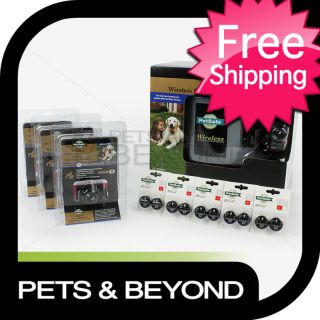 New PetSafe Wireless Instant Fence System 4 Dog Collars