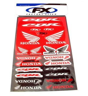 ✳ Factory Effex Honda Vinyl Sticker Set • 15 68300 ✳