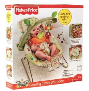 New in Box Fisher Price Woodsie Baby Bouncer Bouncing Chair Suitable from Birth