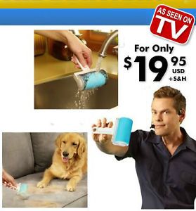 Washable Sticky Lint Remover Roller Cleaner as Seen on TV by Mr Buddy Schticky