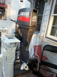 48 HP Yamaha Outboard Motor Enduro Low Hours Clean Motor Hard to Find