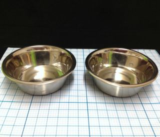 Set of  Brand Non Skid Metal Pet Dog Food Water Bowl Bowls Holds 6 25 Cups
