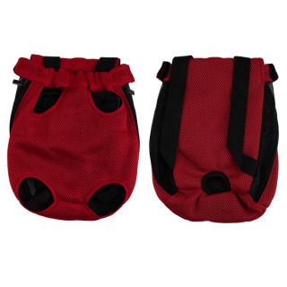 Nylon Mesh Pet Dog Carrier Backpack Front Back Side Carrying Travel Bag TR