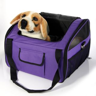 Pet Dog Cat Fabric Soft Portable Crate Kennel Cage Car Seat Carrier Bag 2 Colour