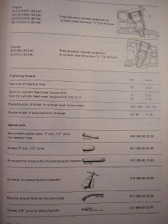 Mercedes 300D 300TD 300CD 240D 220D 5 Cyl Diesel Engine Service Repair Manual
