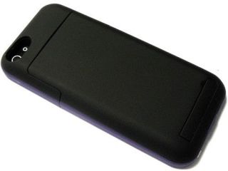Extended 2500 mAh Backup Battery Pack Charger Case for iPhone 5 with Kickstand
