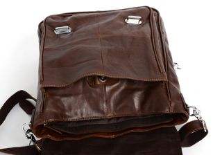 New Men's Genuine Real Leather Vintage Backpacks Messenger Bag Black Coffee Gray