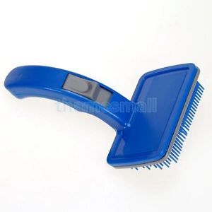 Pet Dog Cat Hair Grooming Brush Self Cleaning Tool Slicker Shedding Comb 03330