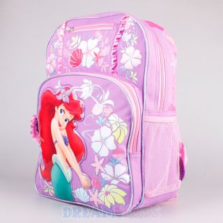 Disney The Little Mermaid Ariel Ribbon Large 16" Backpack Girls Bag Princess