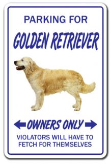 Golden Retriever Novelty Sign Dog Pet Signs Gift Pet Lover Veterinarian Vet Tech