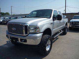 2007 Ford F 250 Crew Cab Lifted Diesel 4x4 Short Bed Lariat We Finance Carfax