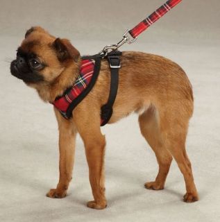Tartan Plaid Dog Soft Harness Red East Side Collection Holiday Tartan XS L New