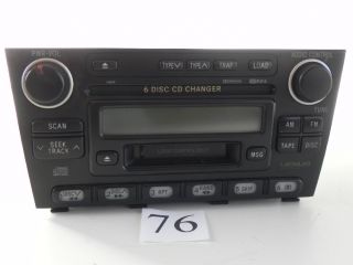 2005 Lexus IS300 Radio 6 CD Changer Disc Player Reciever 86120 53230 710 76
