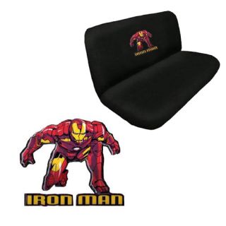 15pc Set Seat Cover Marvel Avenger Iron Man Super Hero Comic Wheel Pad Floor Mat