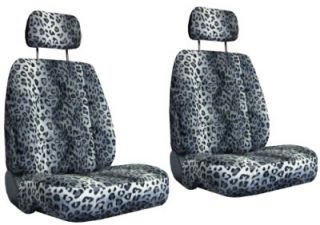 Snow Leopard Car Truck SUV Seat Covers 9 Piece Set