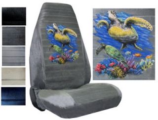 Velour Seat Covers Car Truck SUV Sea Turtles High Back PP X