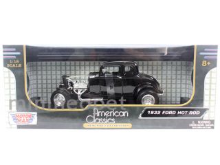 Motormax American Classics 1932 32 Ford Coupe Hot Rod 1 18 Diecast Black