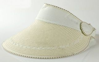 Fashion Chic Women Girl Straw Derby Cap Visor Cap Wide Large Brim Beach Sun Hat