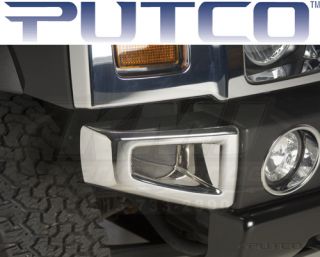 Putco 404205 2003 2009 Hummer H2 Chrome Front Bumper Cover 1 Piece Insert