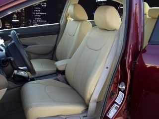 Tan Leather Seat Covers 2007 2012 Silverado Extended Cab w Underseat Storage