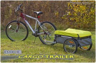 New Bike Cargo Trailer Steel Bicycle Tow Behind Utility Cart Cover 70 Capacity
